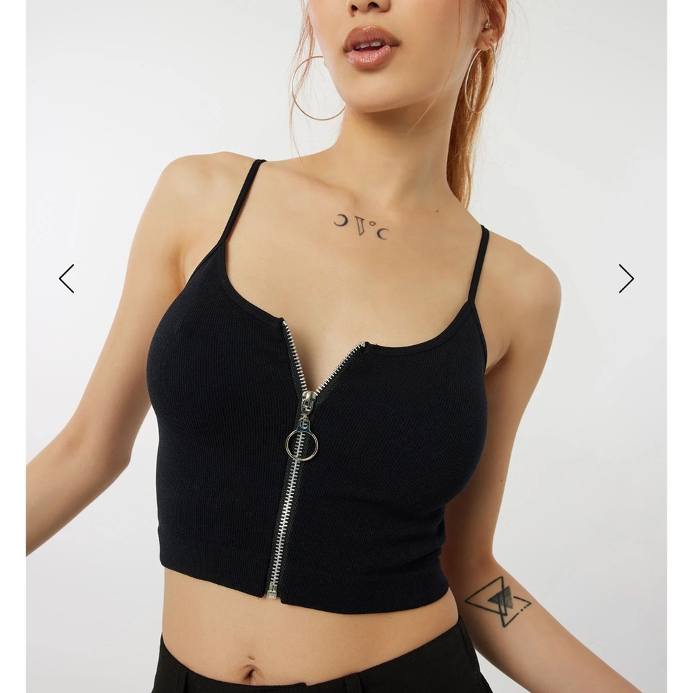 Zip Up Tank Top from Garage
